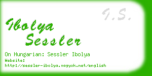 ibolya sessler business card